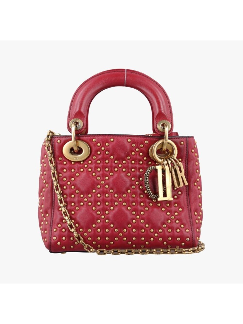 Dior Lady Red Leather Handbag